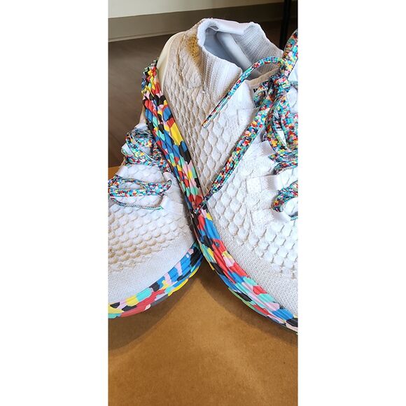 NWIB - NOBULL Women Size 8 Men 6.5 Wild Aspire Knit Runners WHITE - Picture 1 of 5